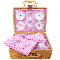 Butterfly Tea Set with Basket