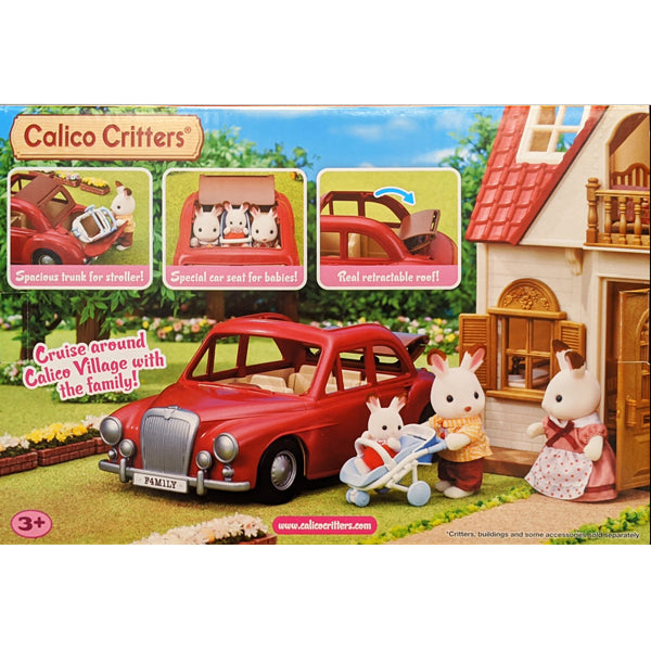 Calico Critters Family Cruising Car for Dolls, Toy Vehicle Seats up to 5 Co Sylvanian Families Family Cruising Car, Red : : Toys \u0026 Games