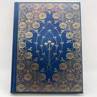 Gold & Blue Rosettes Gilded Journal