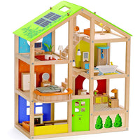 Hape All Season Doll House (furnished)