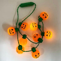 Jumbo Blinking Pumpkin Necklace