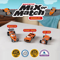 Magnetic Mix or Match Vehicles (Racing Set)