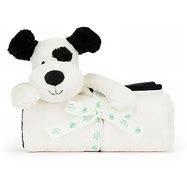 Bashful Black and Cream Puppy Blanket (0+)