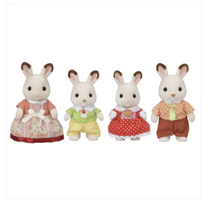 Calico Critters Chocolate Rabbit Family