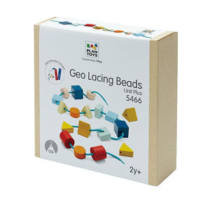 Plan Toys Geo Lacing Beads