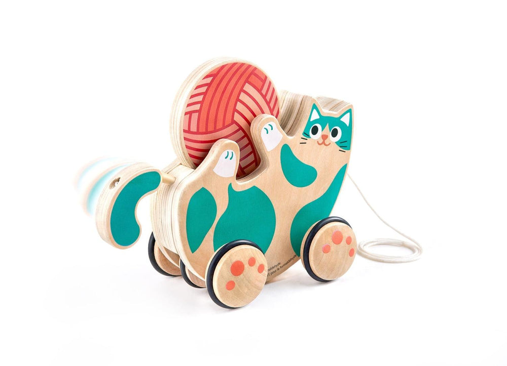 Roll and Rattle Kitten Pull Toy (12mo+)