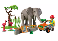 Playmobil- Elephant w/ Zookeeper
