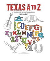 Texas A-Z  Coloring Book
