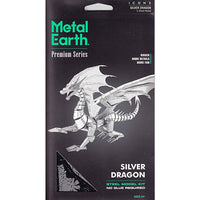 Metal Earth ICONX - Silver Dragon
