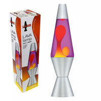 14.5in Lava Lamp (Yellow/Purple/Silver)
