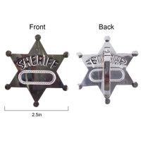 Die Cast Metal Sheriff Badge
