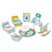 Dovetail Children's Room Dollhouse Furniture
