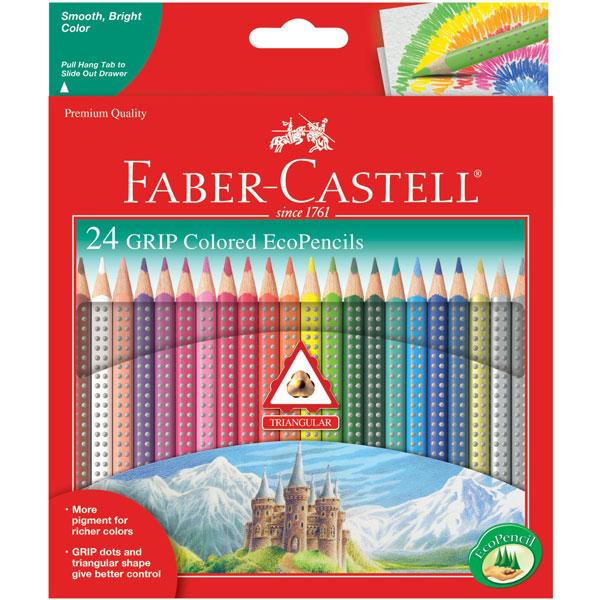 Faber-Castell 24 GRIP Colored EcoPencils
