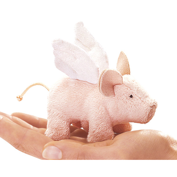 Mini Winged Piglet Finger Puppet