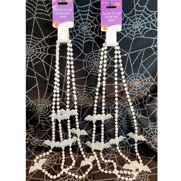 Halloween Bat Bead Necklace Set