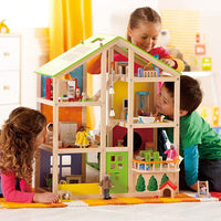 Hape All Season Doll House (furnished)
