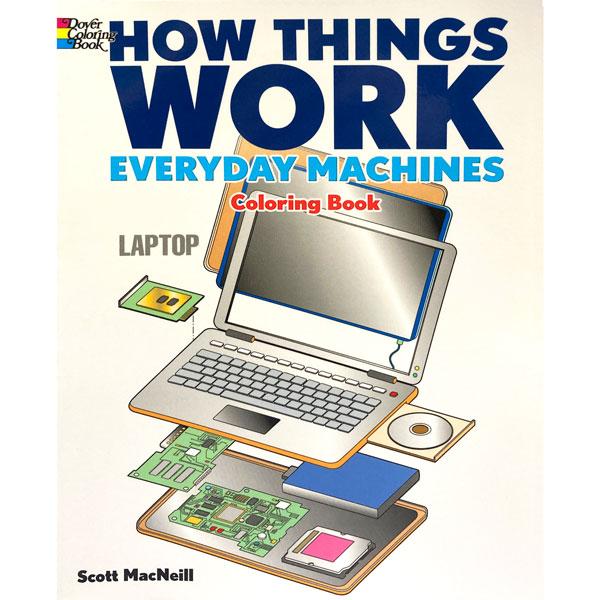 How Things Work: Everyday Machines Coloring Book | Terra Toys