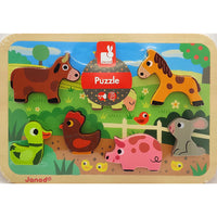 Janod Chunky Wooden Farm Puzzle (18mo+)