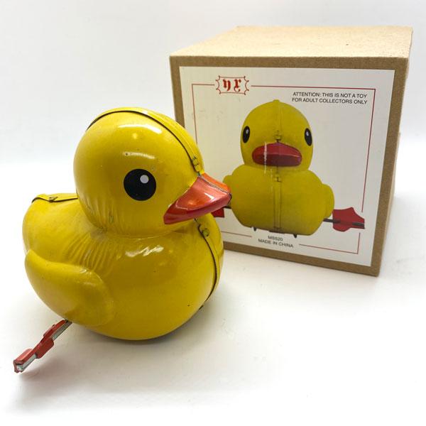 Kicking Yellow Duckling Tin Wind-Up | Terra Toys