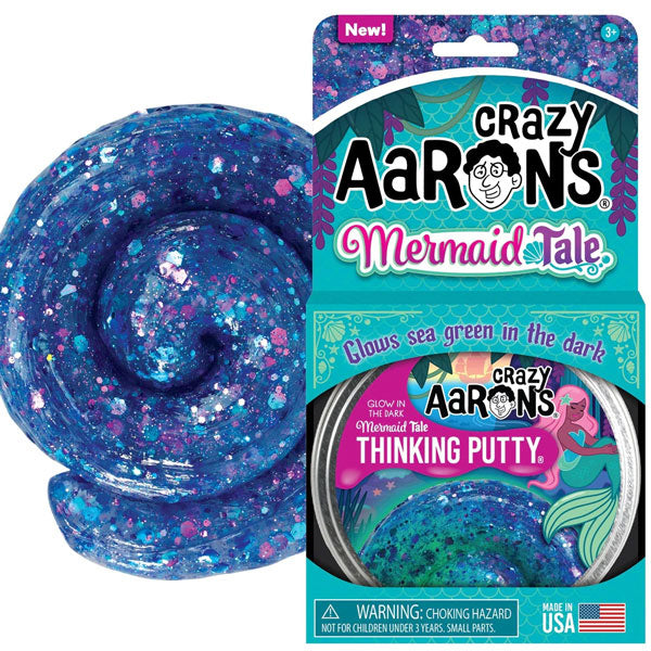 Mermaid Tale Glow in the Dark Thinking Putty