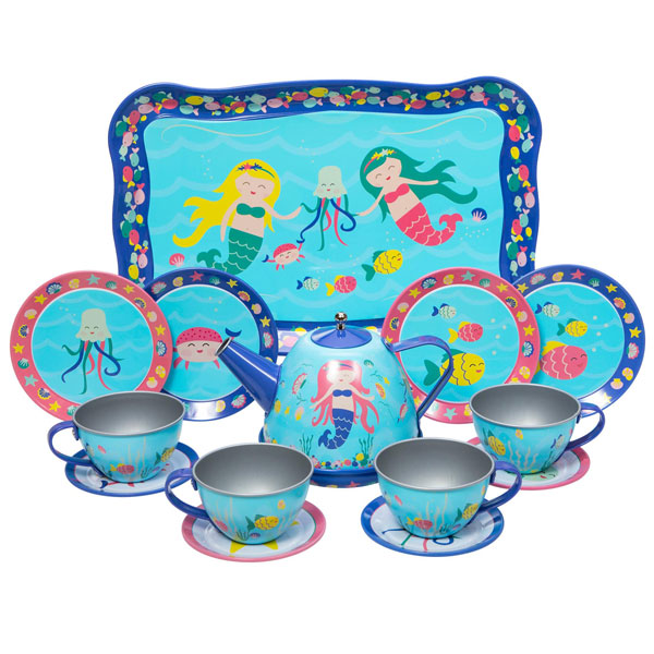 Mermaid Tin Tea Set