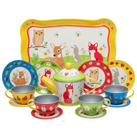Forest Friends Tin Tea Set

