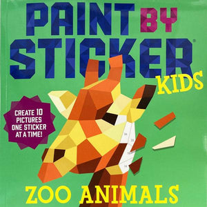 Paint By Sticker Book: Zoo Animals