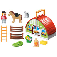 Playmobil 123 Horse Barn Take Along (18mo+)
