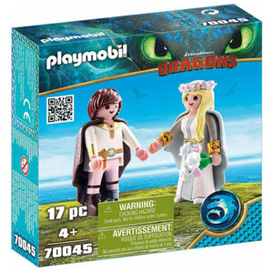 Playmobil Astrid & Hiccup Duo Viking Marriage Duo