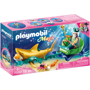 Playmobil King of The Sea with Shark Carriage