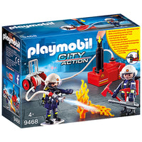 Playmobil Firefighters with Water Pump