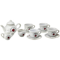 Porcelain Lady Bug Tea Set
