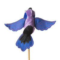 Purple & Blue Hummingbird Finger Puppet (1+)
