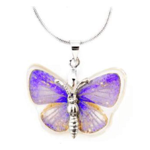 Purple Butterfly Necklace