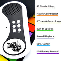 Rainbow Rock 'N Roll It Flexible Roll-Up Piano
