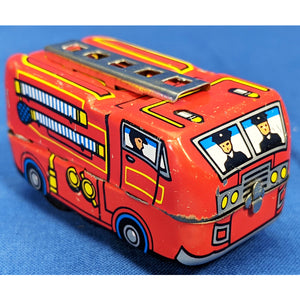 Tiny Fire Truck Tin Wind-up