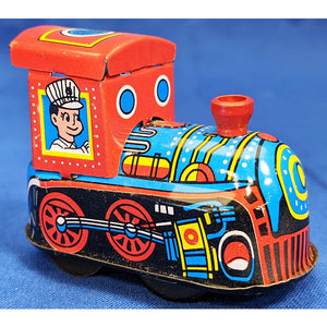 Tiny Train Engine Tin Wind-up