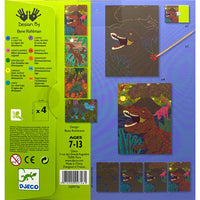 When Dinosaurs Reigned Scratch Boards
