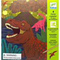When Dinosaurs Reigned Scratch Boards
