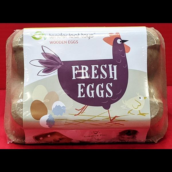 Wood Eggs (6pk)