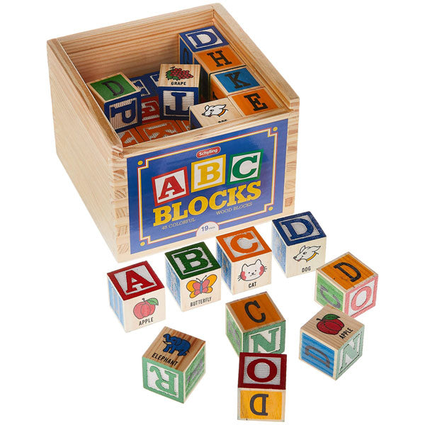 Wooden ABC Blocks (19mo+) | Terra Toys