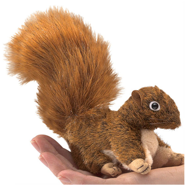 Mini Red Squirrel Finger Puppet